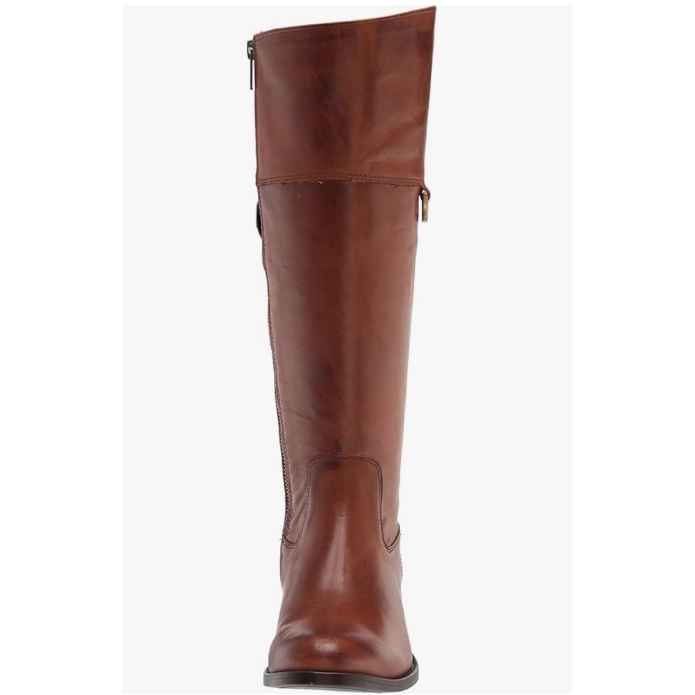 Frye Melissa D Ring Riding Boots Caramel Antique Pull Up Leather Sz 9 NWOB - Picture 2 of 11